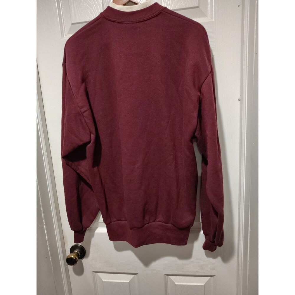 Vintage Top Threads Sweatshirt Womens L Christmas Rocking CAT Granny Relaxed Fit - Picture 2 of 7